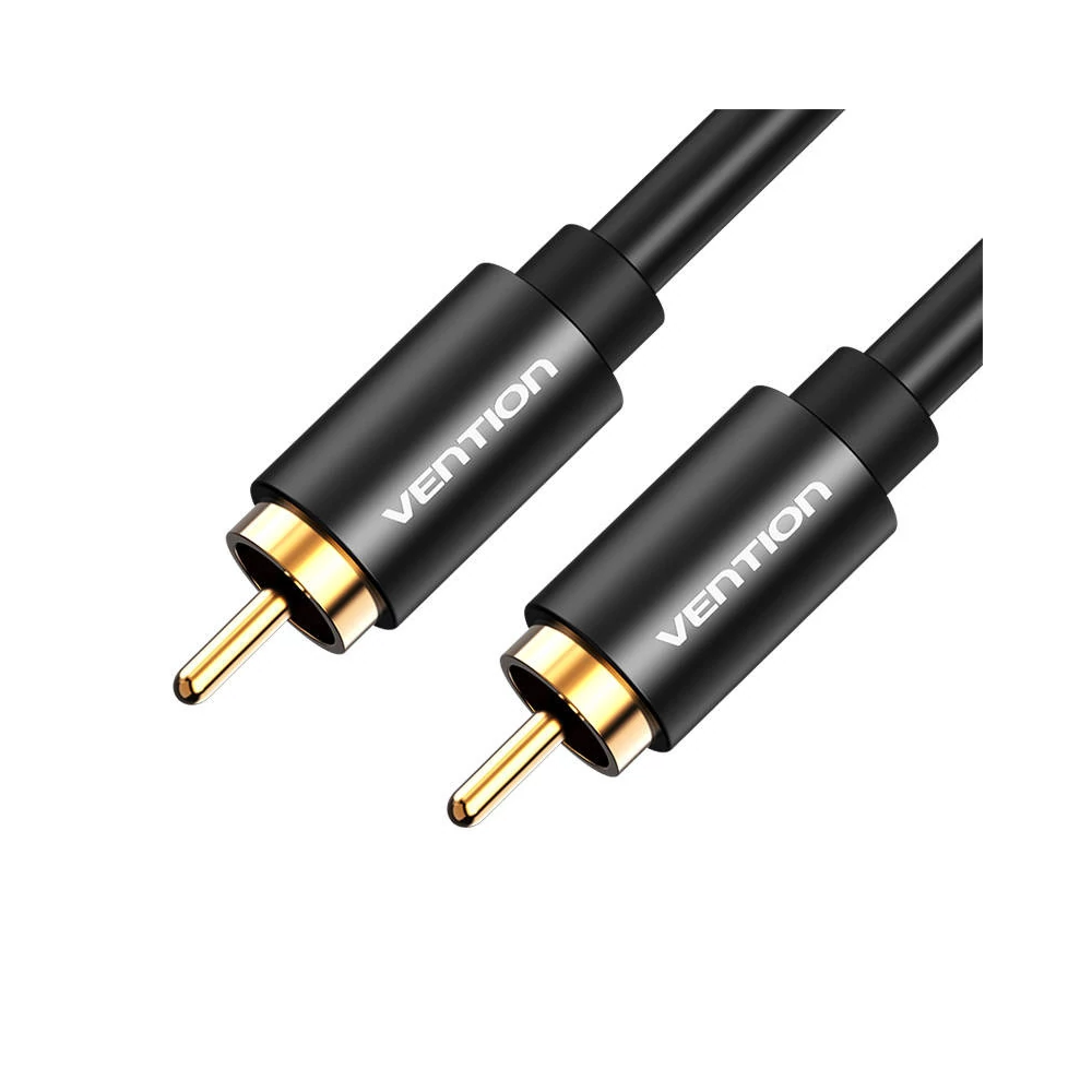RCA (koaxiális) kábel Vention VAB-R09-B200 hím-hím, 2m (fekete)
