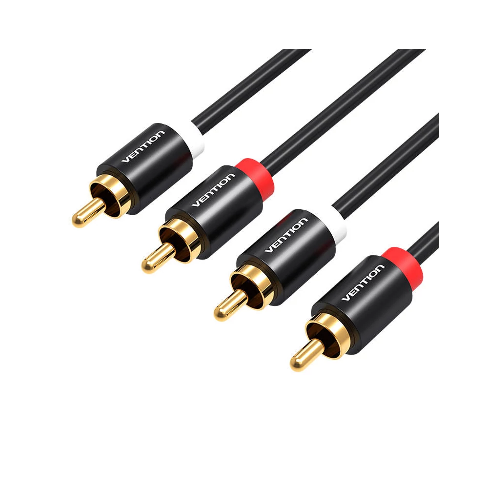 Kábel 2x RCA (Cinch) 2x RCA (Cinch) Vention VAB-R06-B200 2m (fekete)