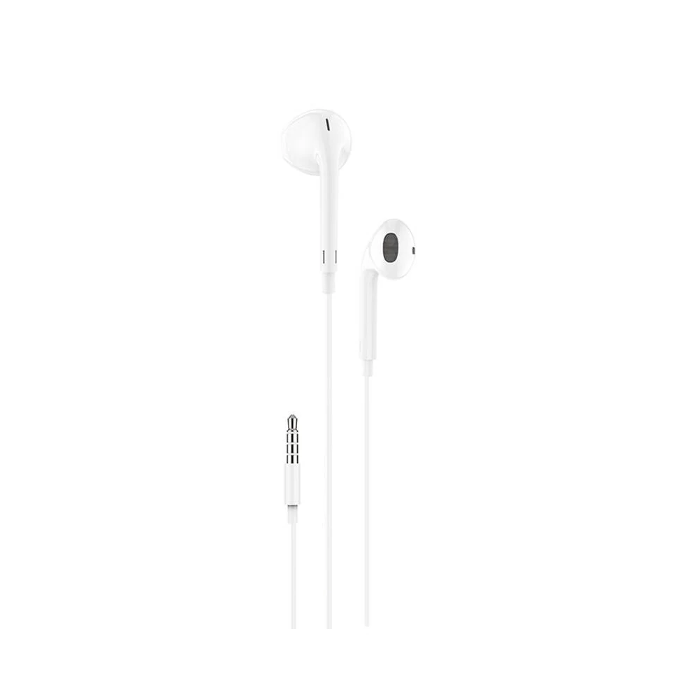 Foneng T34 in-ear, vezetékes fülhallgató, mini jack 3.5mm, távirányítóval (fehér)