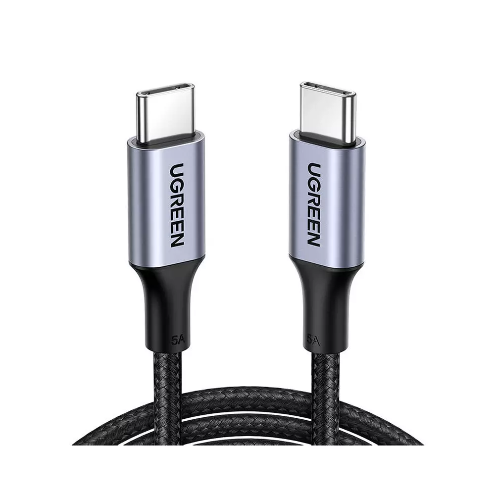 Kabel USB-C do USB-C Ugreen US316, 100W, 5A 0.5m (czarny)