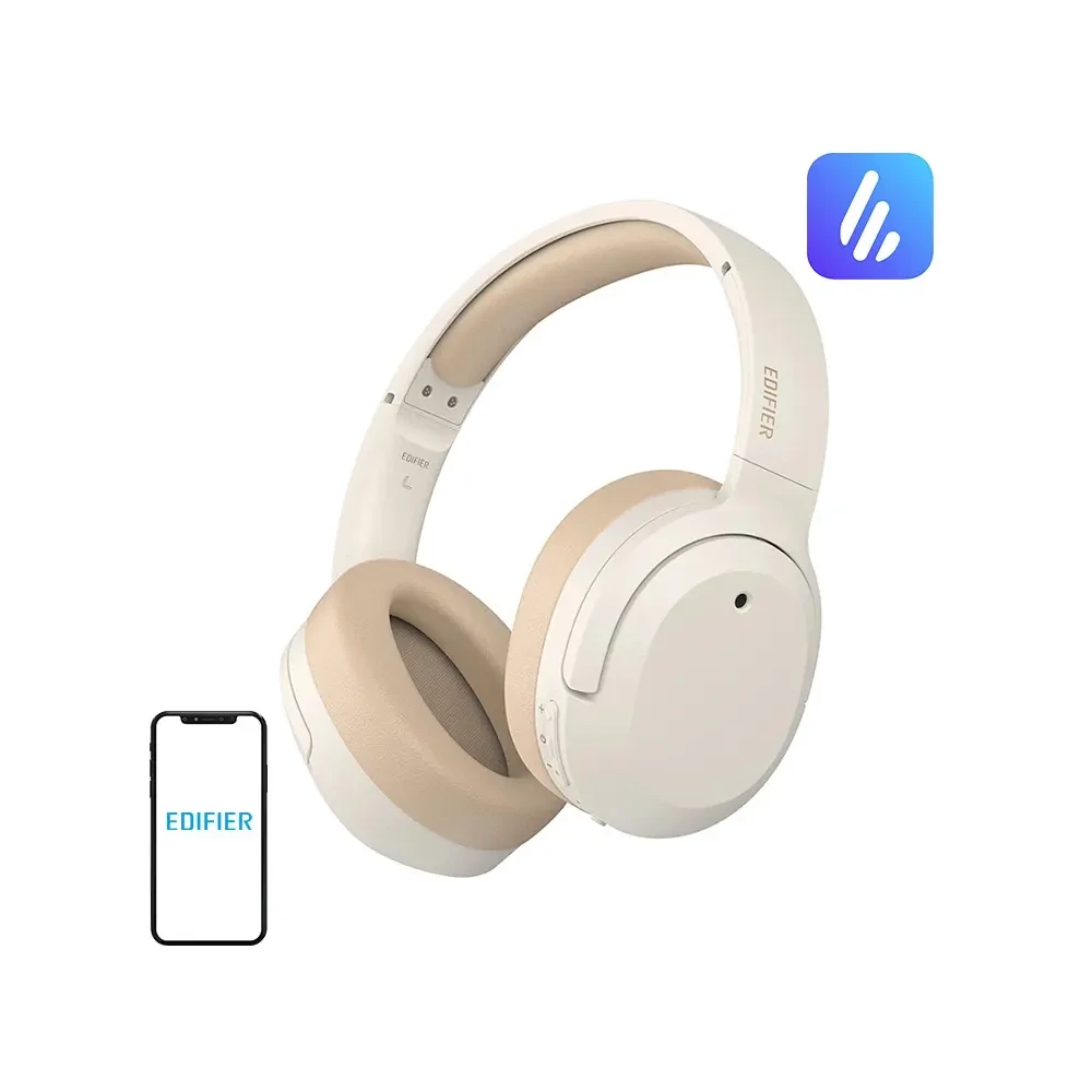 Edifier W820NB Plus vezeték nélküli fejhallgató, ANC (bézs)