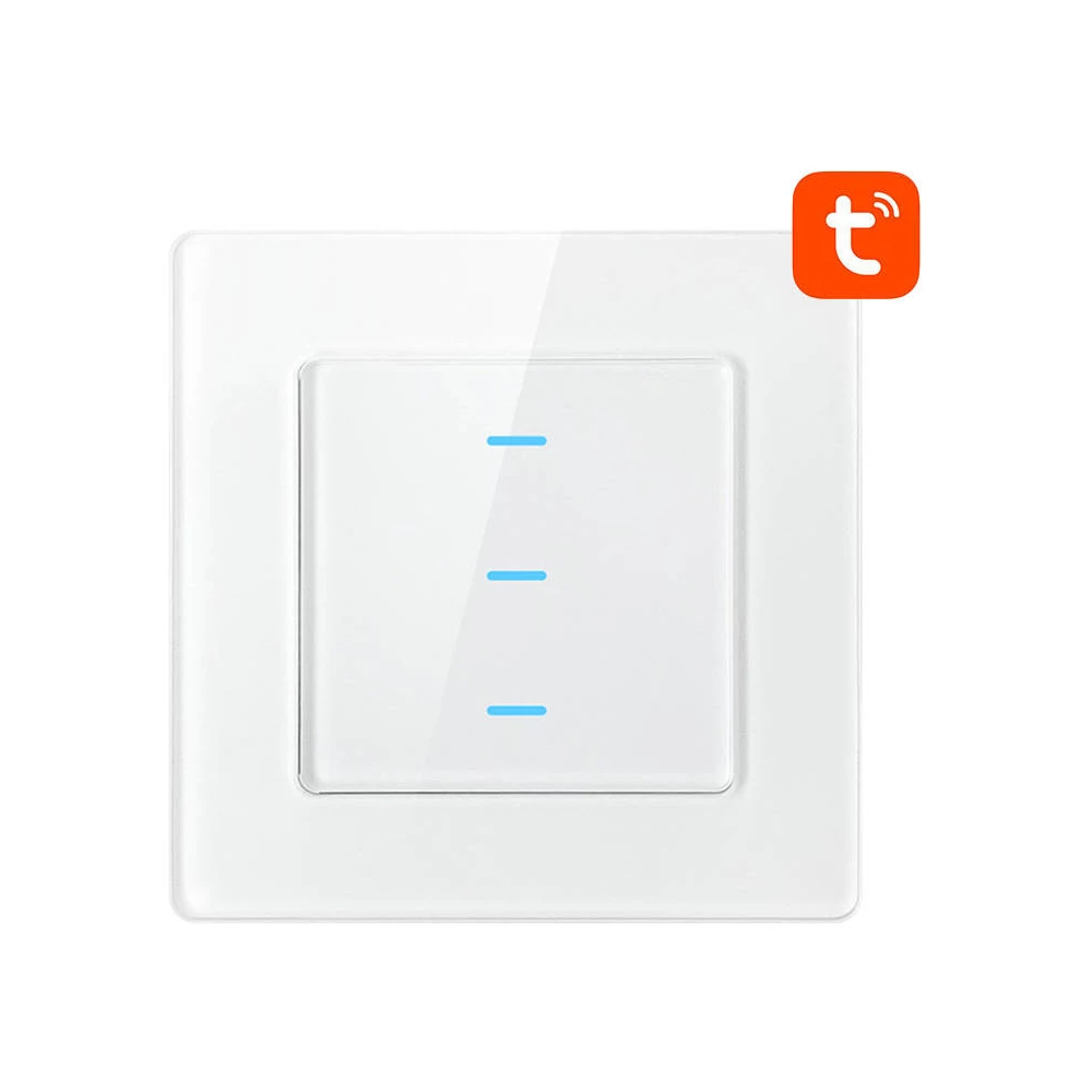 Smart Light Switch WiFi Avatto N-TS10-W3 3 Way TUYA (white)