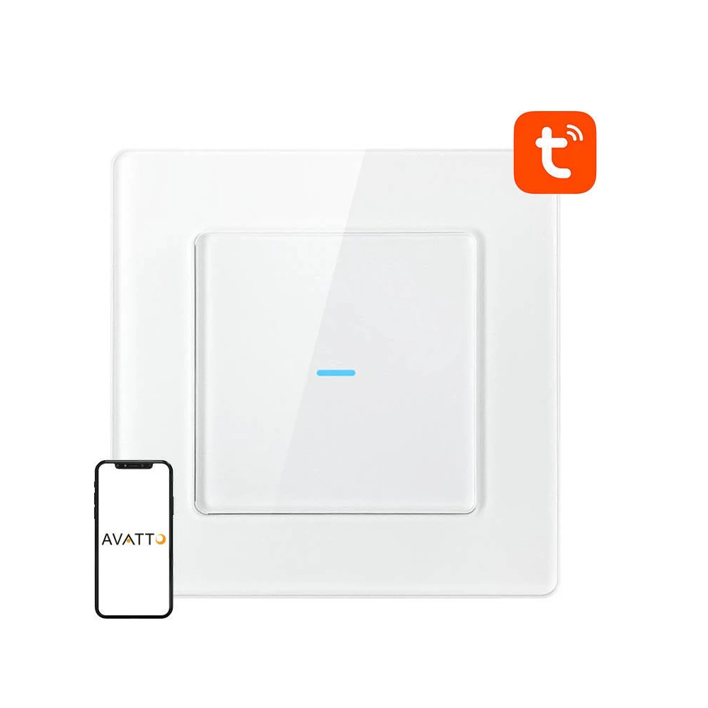 Smart Light Switch WiFi Avatto N-TS10-W1 1 Way TUYA (white)