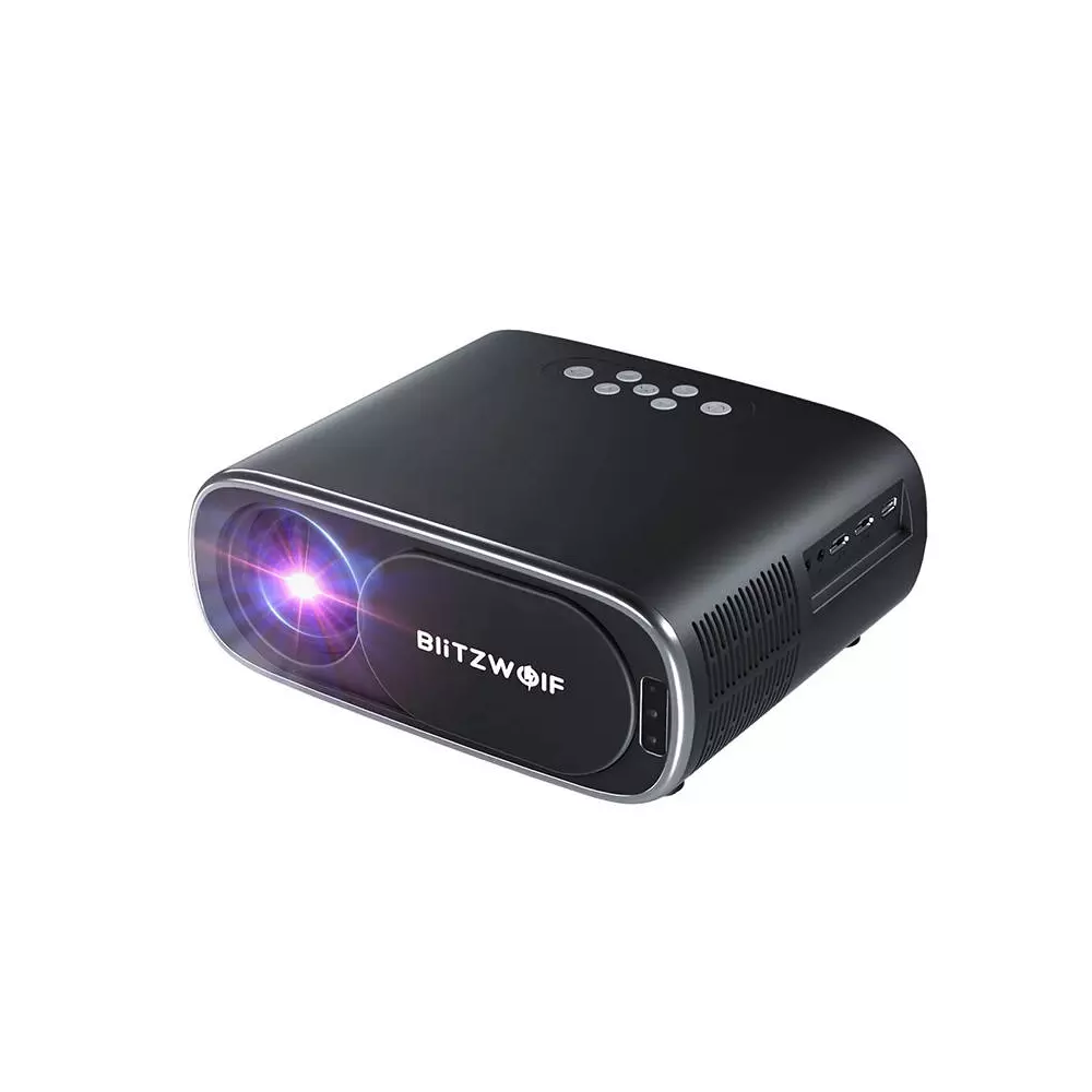 BlitzWolf BW-V4 1080p LED beamer / projector, Wi-Fi + Bluetooth (black)