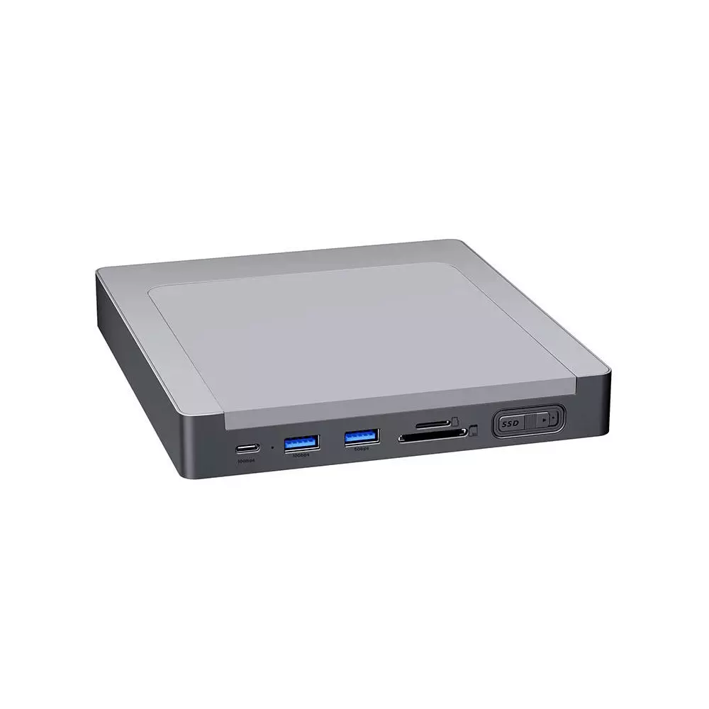 INVZI MagHub 8-in-1 USB-C Docking Station / Hub for iMac with SSD Bay (Gray)