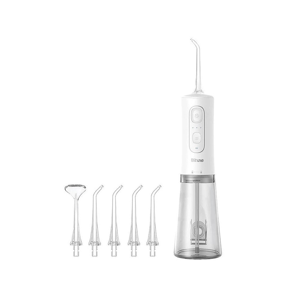 Water flosser with nozzles set Bitvae C2 (white)