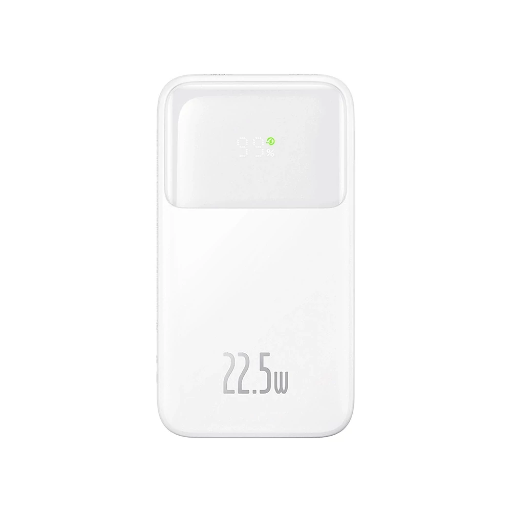 Baseus Powerbank Comet 10000mAh, USB - USB-C, lightning, 22.5W (fehér)