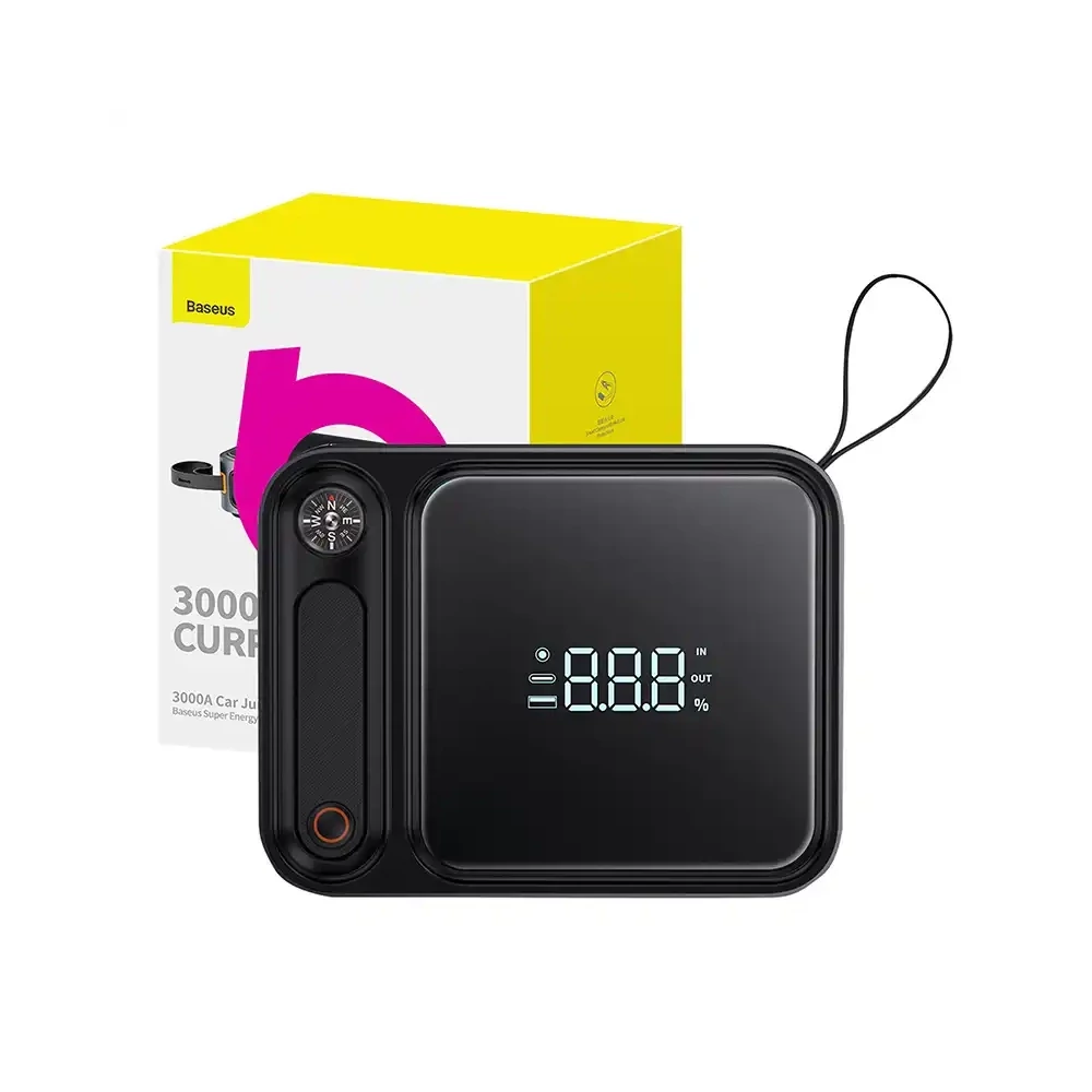 Baseus Super Energy Ultra Powerbank / Jump Starter, 3000A (fekete)