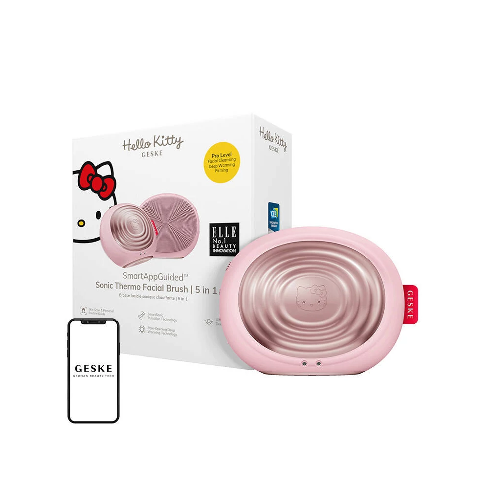 Geske 5 az 1-ben Okos szónikus thermo arctisztító készülék (Hello Kitty rózsaszín)
