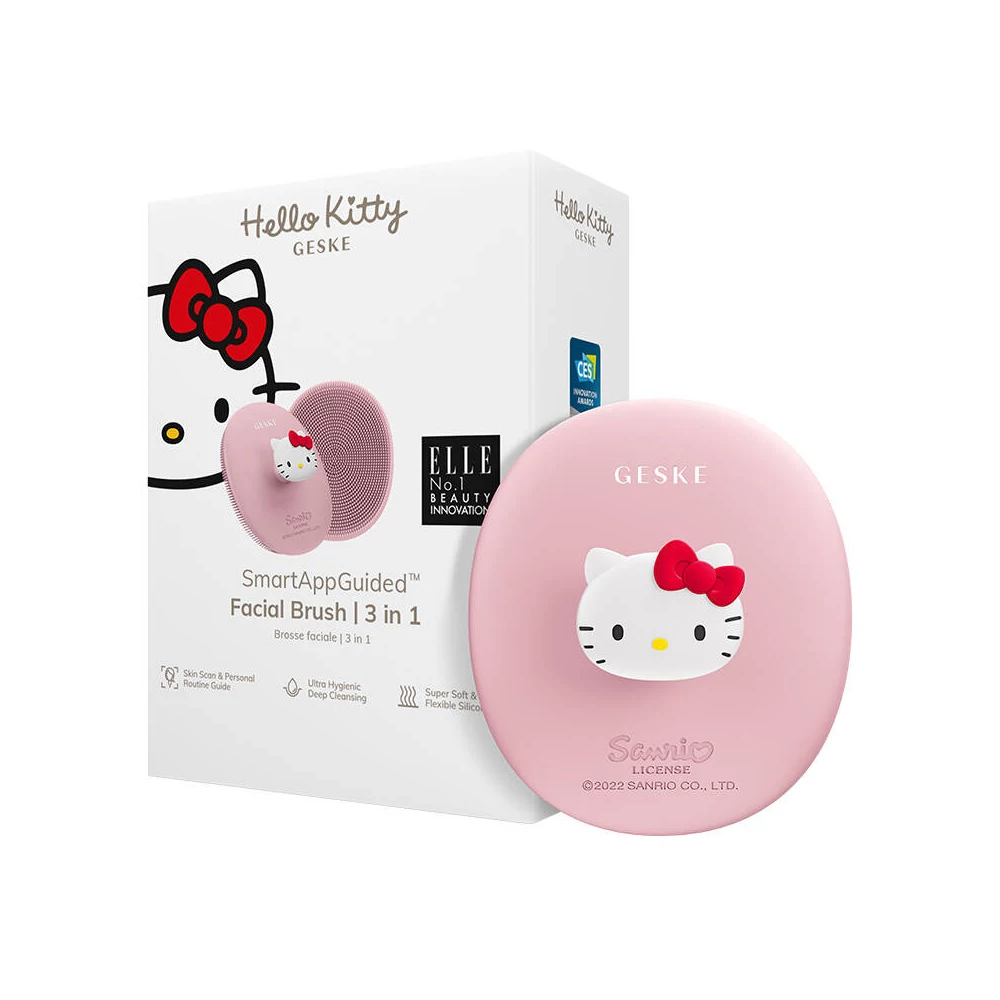 Geske 3 az 1-ben Okos arctisztító kefe (Hello Kitty rózsaszín)