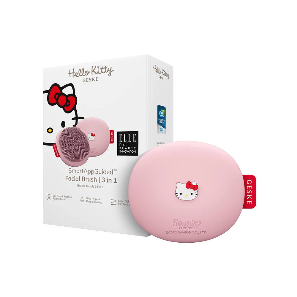 Geske 3 az 1-ben Okos arctisztító kefe  (Hello Kitty rózsaszín)
