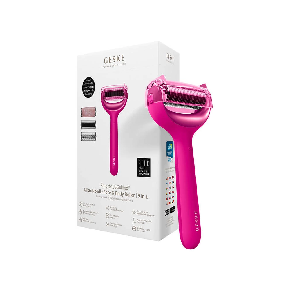 Geske 9 az 1-ben Okos mikrotűs arc- és test henger (magenta)