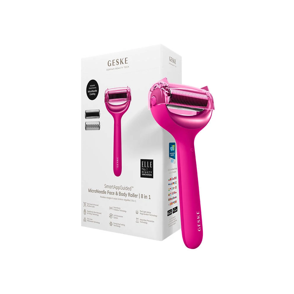 Geske 8 az 1-ben Okos mikrotűs arc- és test henger (magenta)