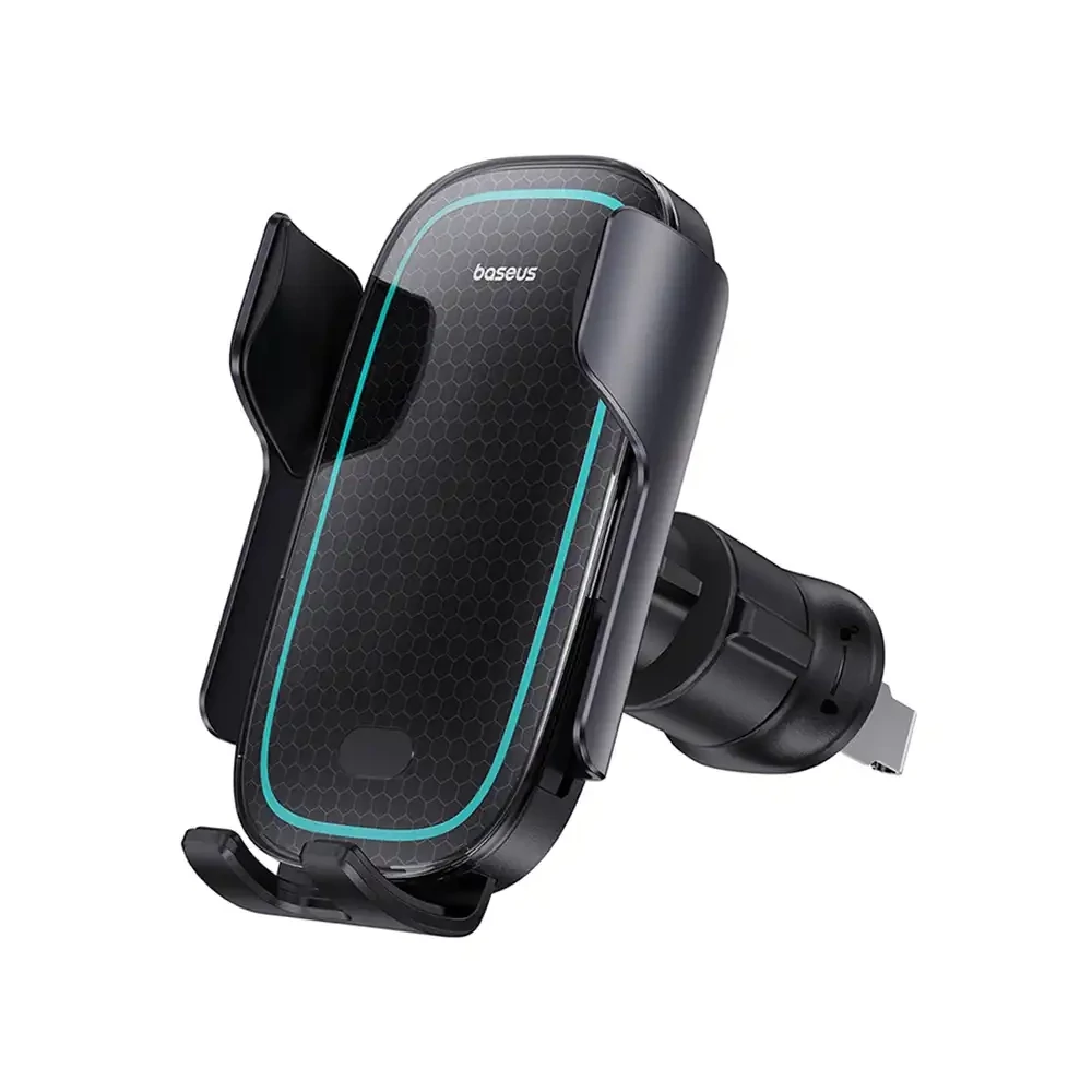 Baseus MilkyWay Pro wireless autós telefontartó, töltő, 15W (fekete)