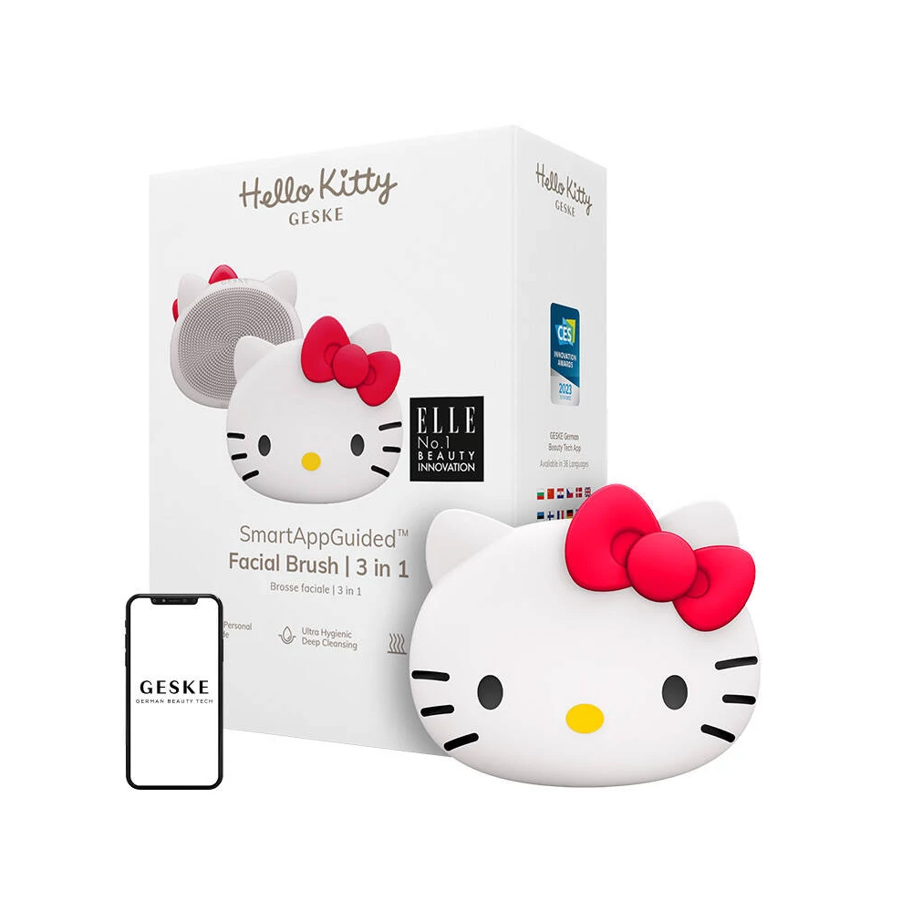 Geske 3 az 1-ben Okos arctisztító kefe (Hello Kitty gyöngyház)