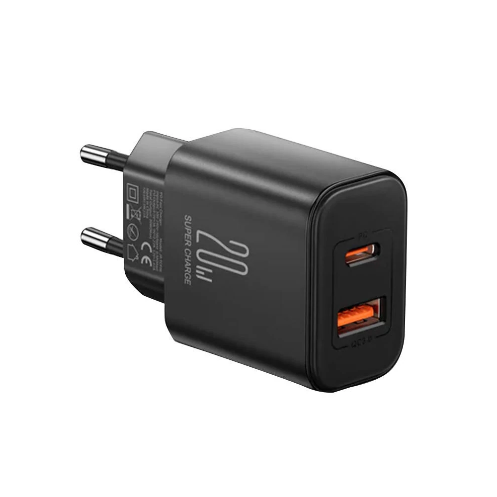 Charger Flash Joyroom  JR-TCF05, (EU) 20W A+C (black)