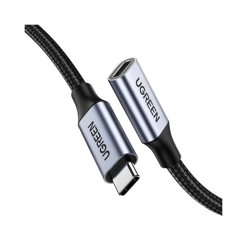 UGREEN US372 Hosszabbító USB-C 3.1 Gen2 kábel, 4K, 100W, 1m (fekete)