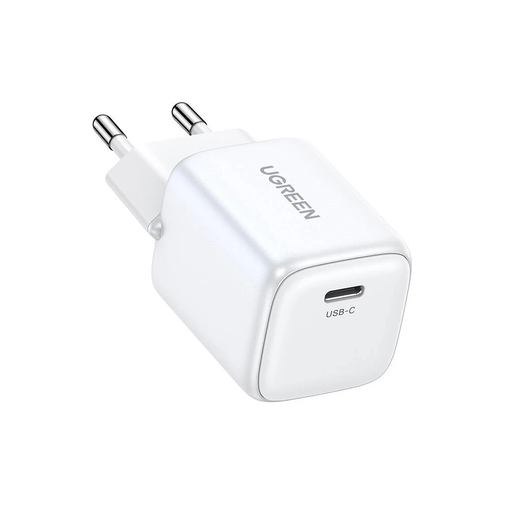 UGREEN 15326 Nexode mini töltő, USB-C, PD3.0, QC4.0, GaN, 30W (fehér)