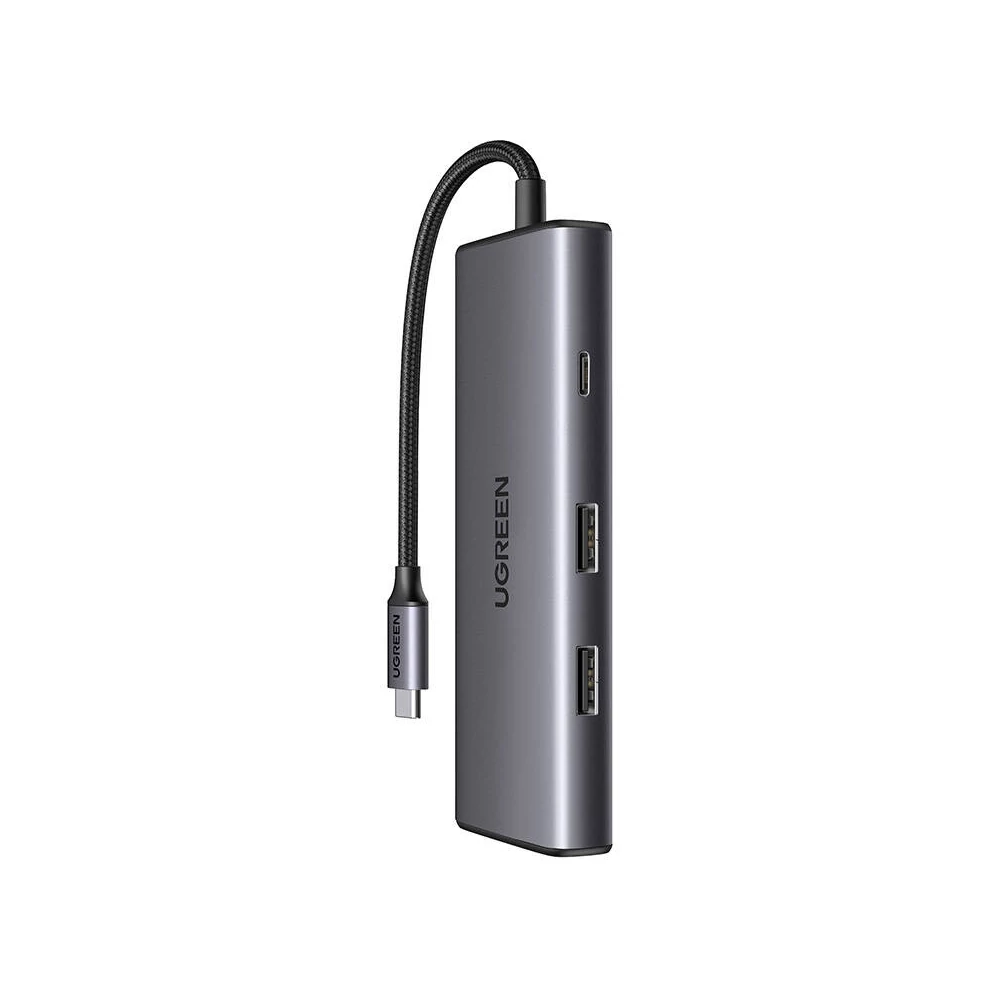 UGREEN Revodok Pro CM498 7 az 1-ben adapter USB-C - 2x USB-A 3.2, USB-C 3.2, SD/TF, PD