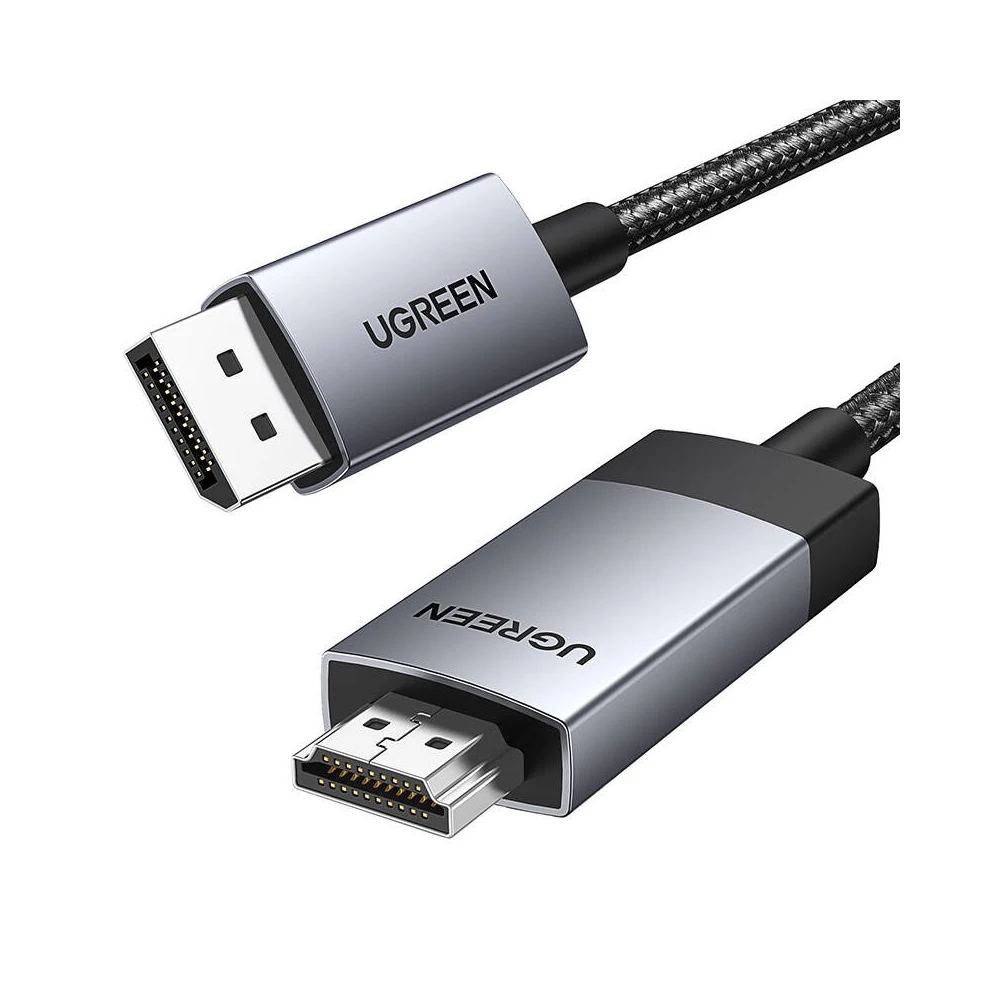UGREEN DP119 Display Port - HDMI egyirányú kábel, 4K, 1m