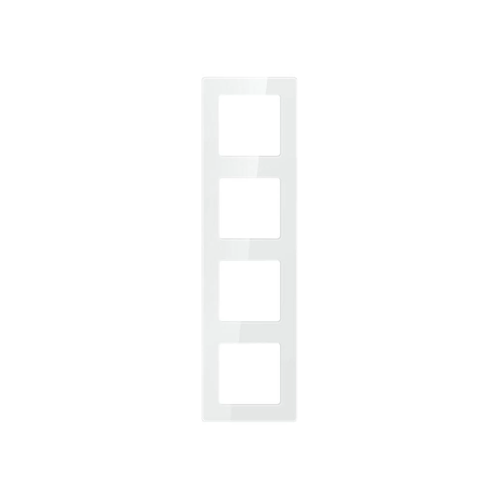 Quadruple frame socket Avatto N-TS10-Frame-W4 (white)