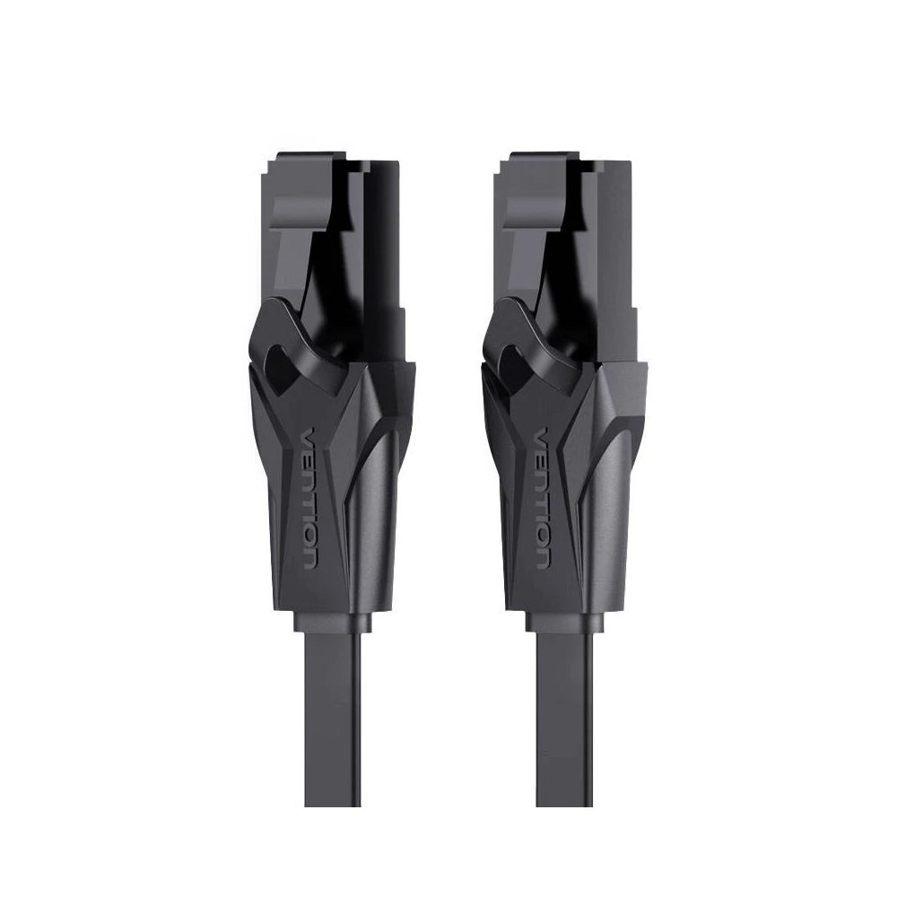 Płaski kabel sieciowy UTP CAT6 Vention IBABL RJ45 Ethernet 1000Mbps 10m Czarny