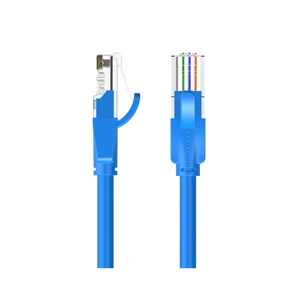Network Cable UTP CAT6 Vention IBELG RJ45 Ethernet 1000Mbps 1.5m Blue