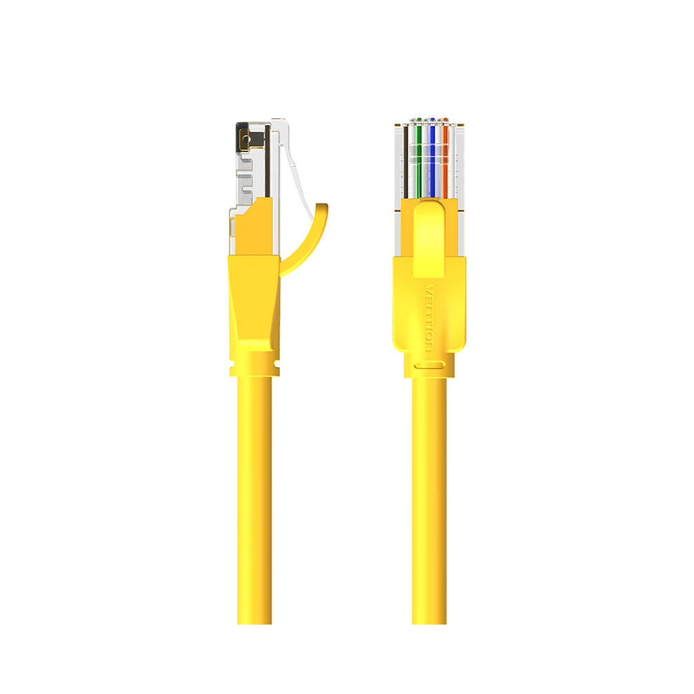 Network Cable UTP CAT6 Vention IBEYF RJ45 Ethernet 1000Mbps 1m Yellow