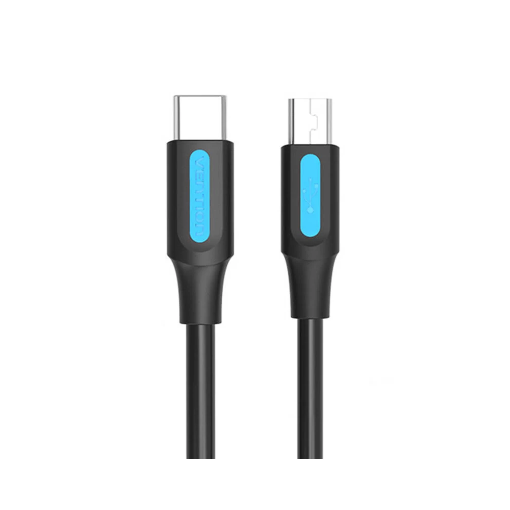 USB-C 2.0 és Mini-B kábel Vention COWBF 2A 1m fekete