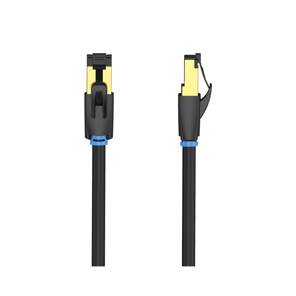 Hálózati kábel CAT8 SFTP Vention IKABF RJ45 Ethernet 40Gbps 1m fekete