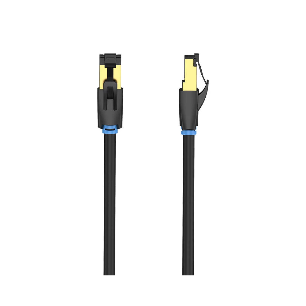 Hálózati kábel CAT8 SFTP Vention IKABL RJ45 Ethernet 40Gbps 10m fekete