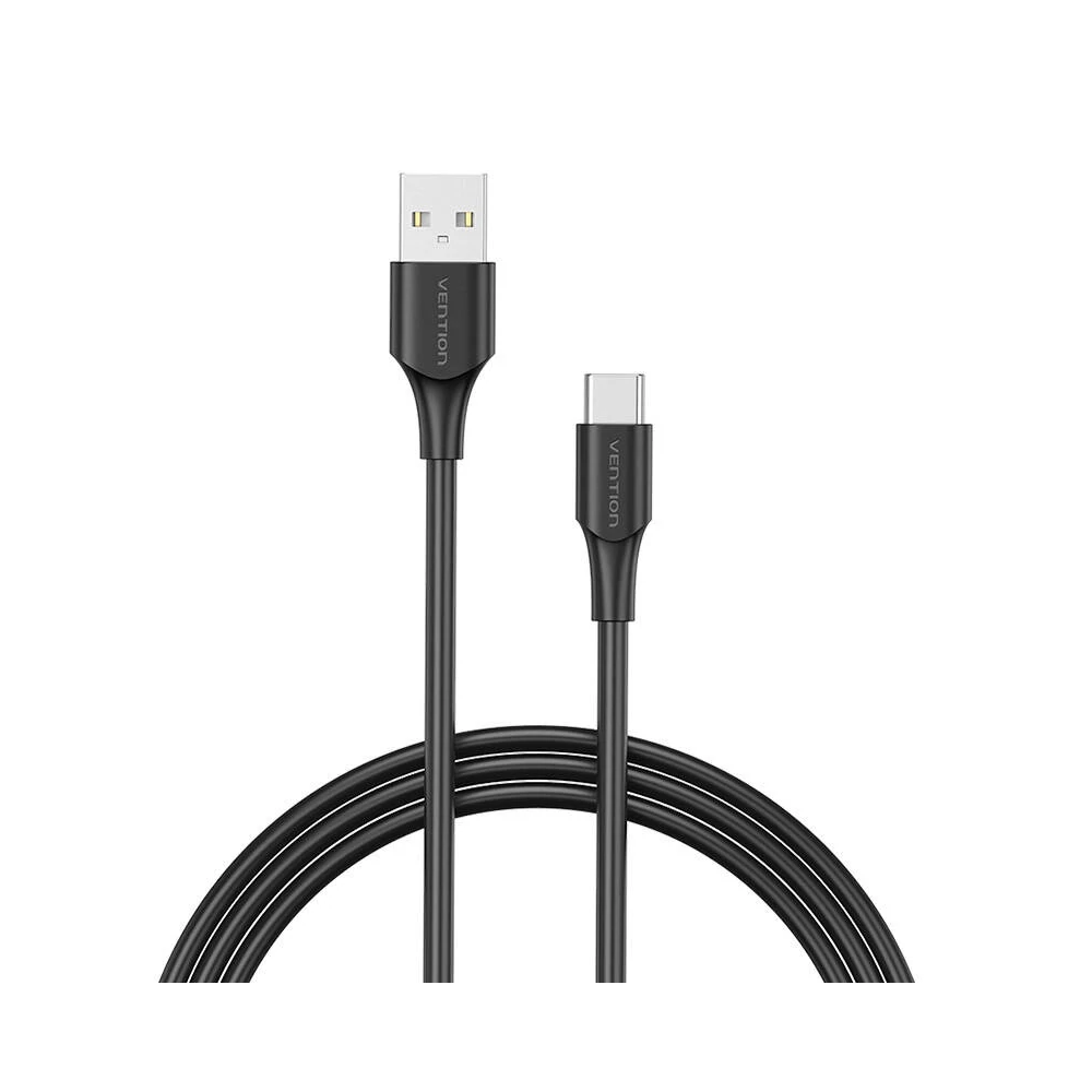 USB 2.0 to USB-C cable Vention CTHBD 3A, 0.5m black