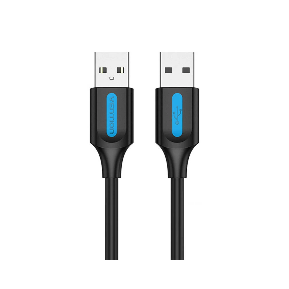 USB 2.0 kábel Vention COJBC 2A 0.25m Fekete PVC