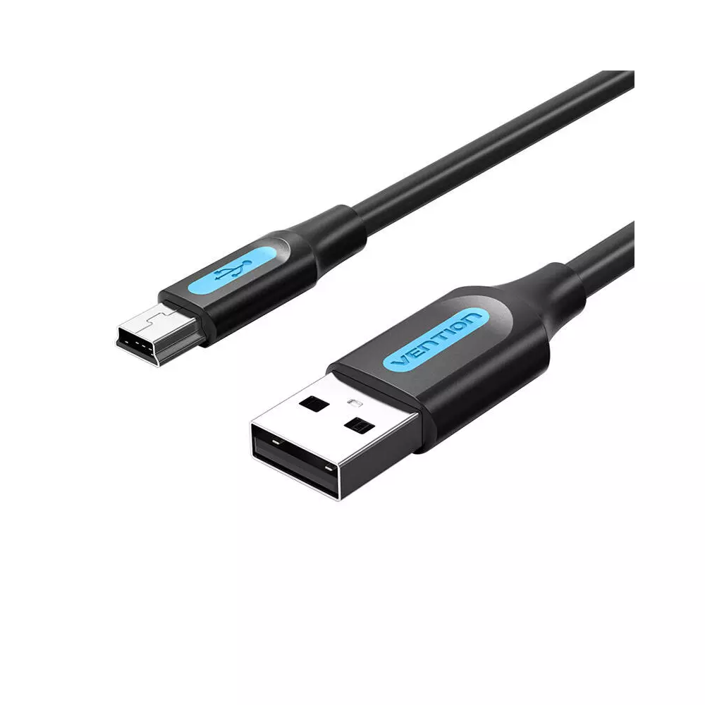 USB 2.0 A to Mini-B cable Vention COMBC 0.25m Black PVC