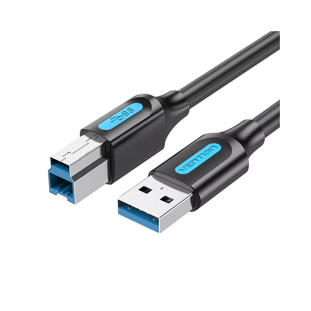 USB 3.0 A to B print cable Vention COOBF 2A 1m Black PVC