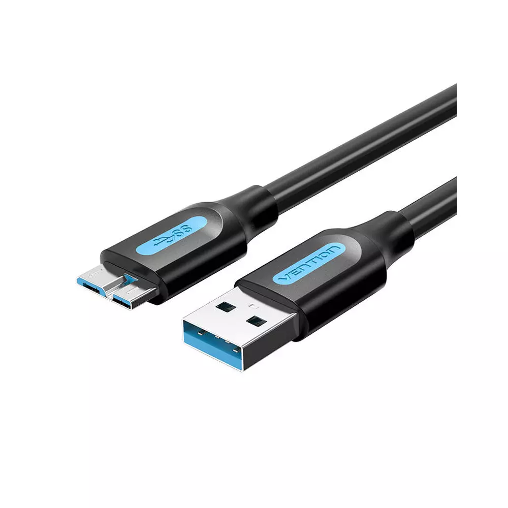 USB 3.0 A to Micro-B cable Vention COPBF 2A 1m Black PVC
