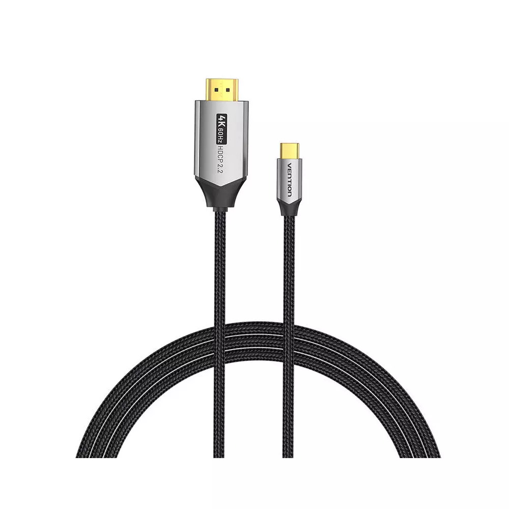 USB-C do HDMI 2.0 Cable Vention CRBBG 1,5m, 4K 60Hz (black)