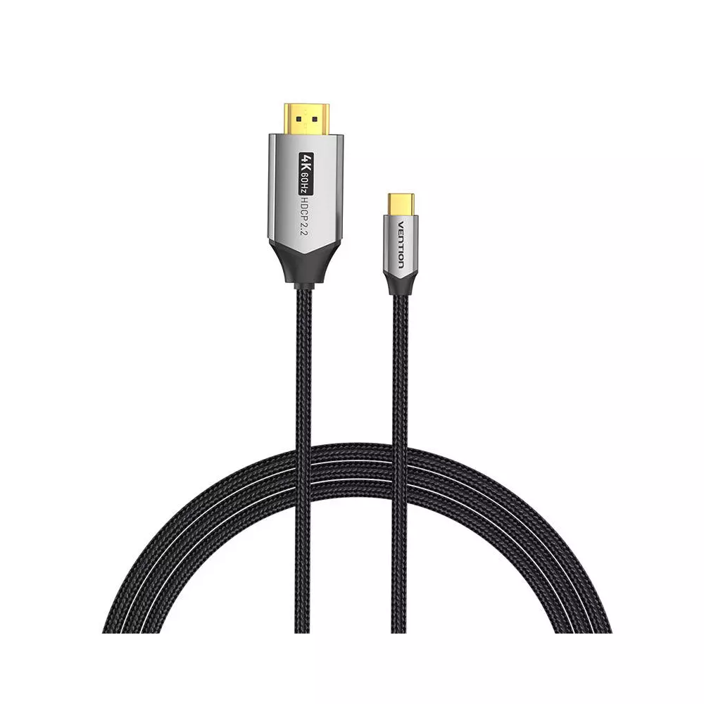 USB-C do HDMI 2.0 cable Vention CRBBH 2m, 4K 60Hz (black)