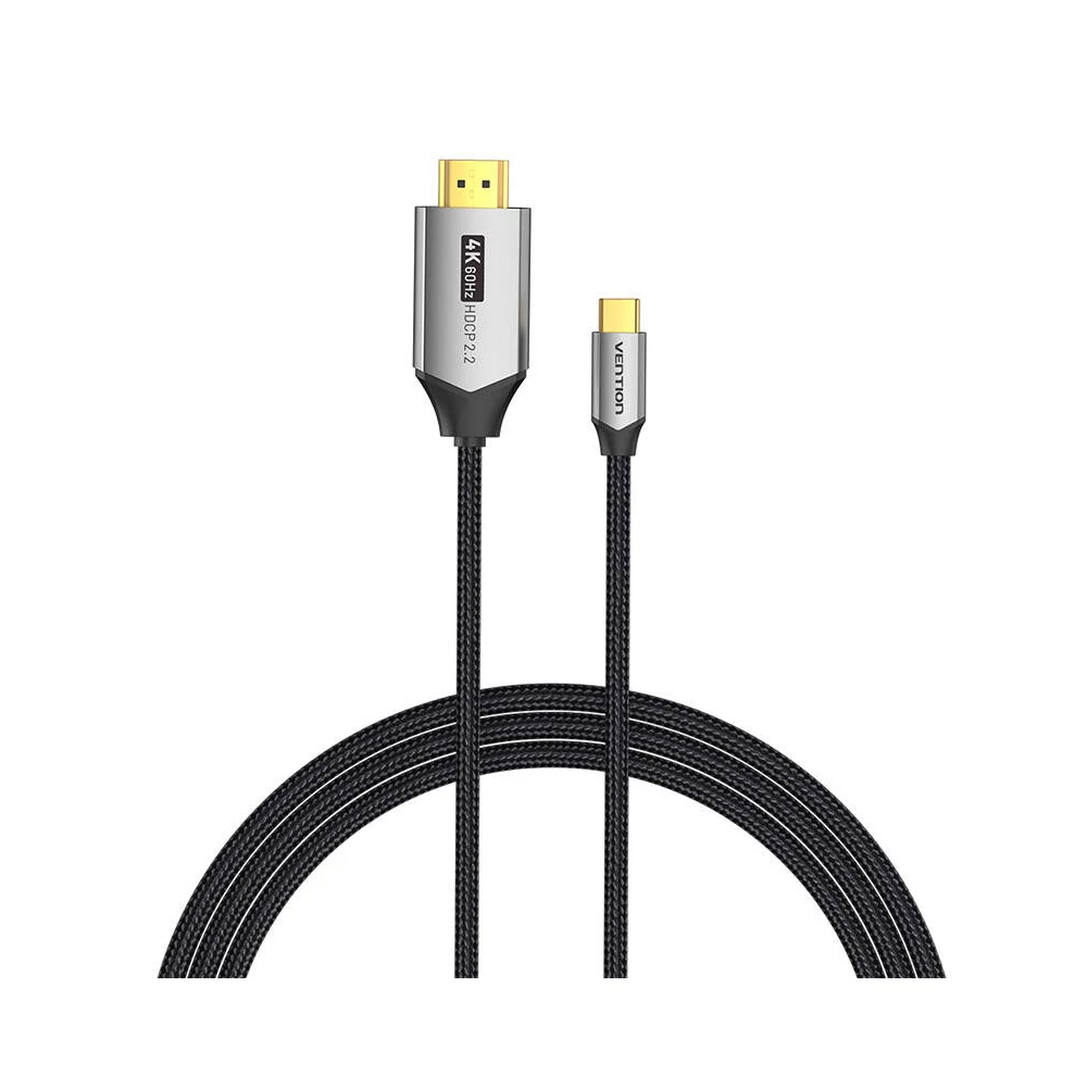 USB-C do HDMI 2.0 cable Vention CRBBH 2m, 4K 60Hz (black)