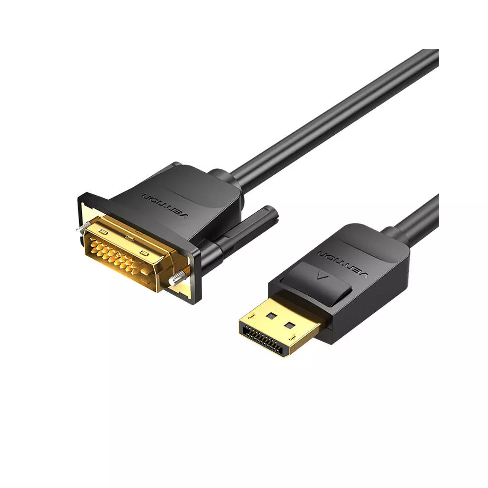 DisplayPort to DVI (24+1) Cable 1.5m Vention HAFBG 1080P 60Hz  (Black)