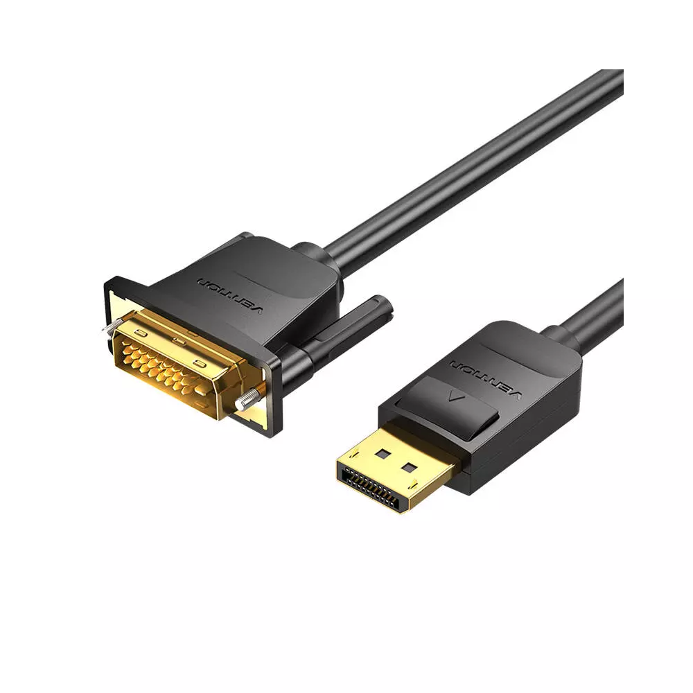 DisplayPort to DVI (24+1) Cable 2m Vention HAFBH (Black)