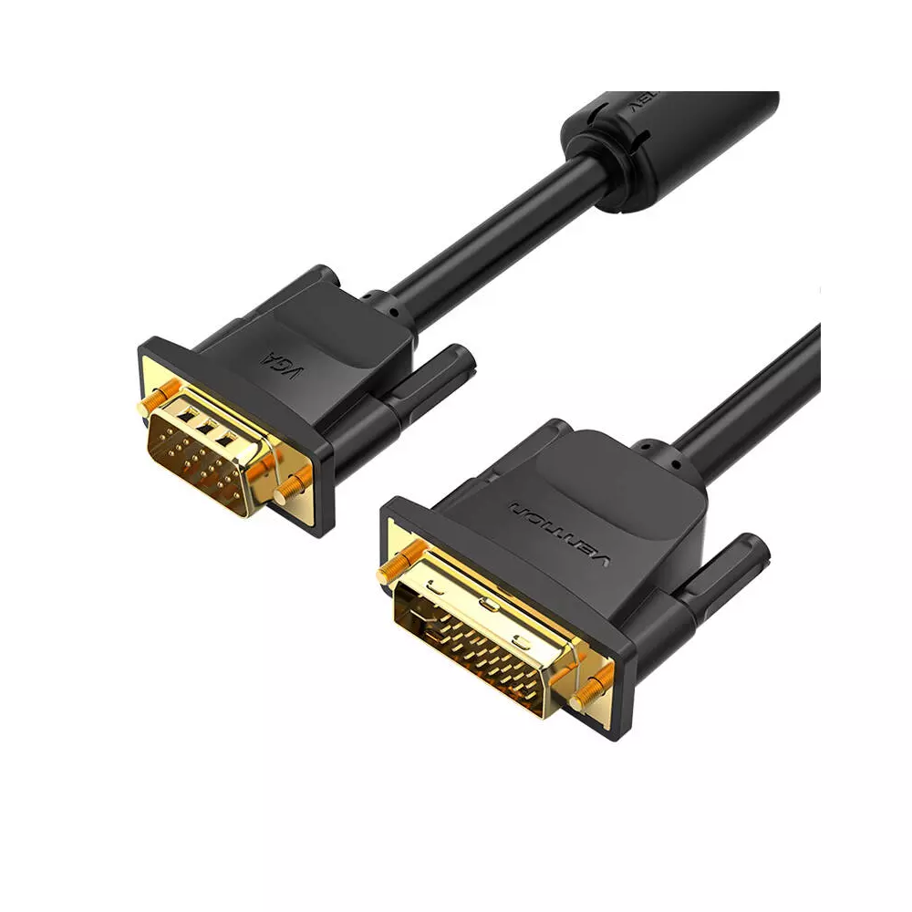 DVI (24+5) to VGA Cable Vention EACBJ 5m, 1080P 60Hz (black)