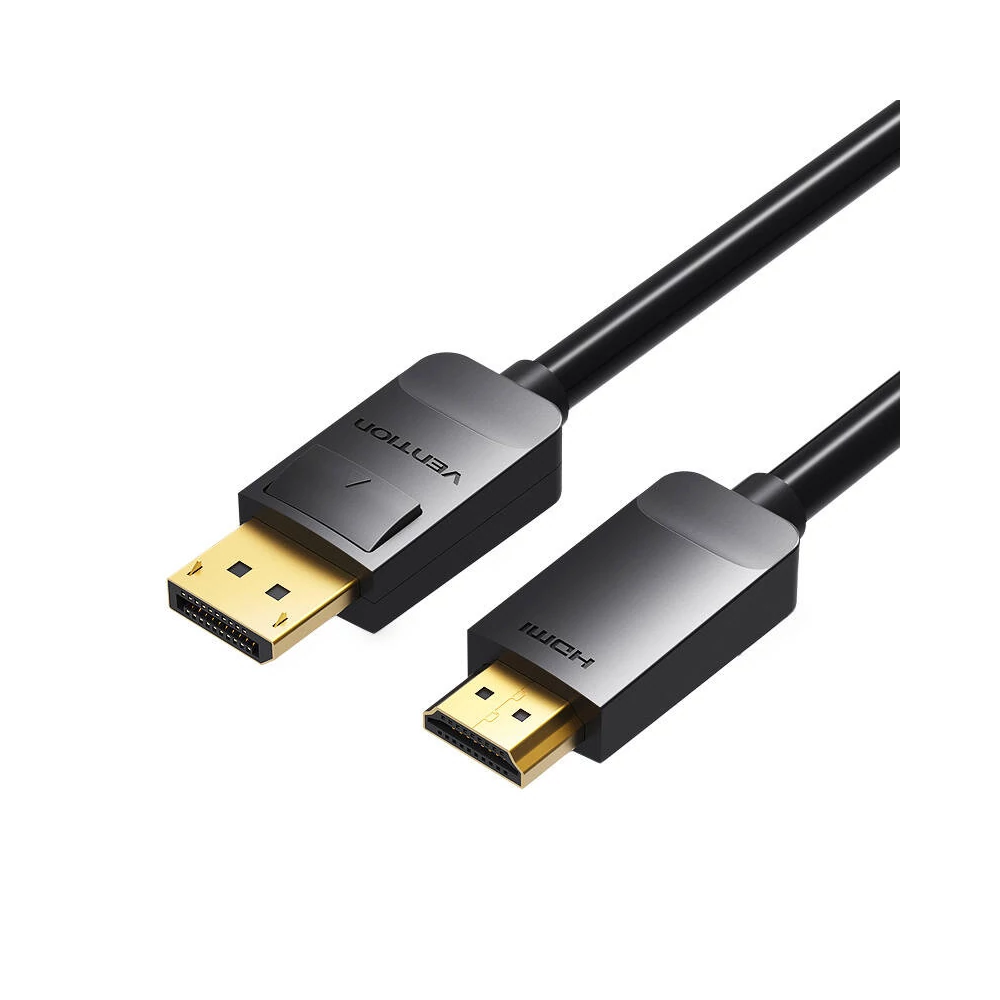 DisplayPort 1.2 HDMI 1.4 kábel 3m Vention HADBI 1080P 60Hz (fekete)