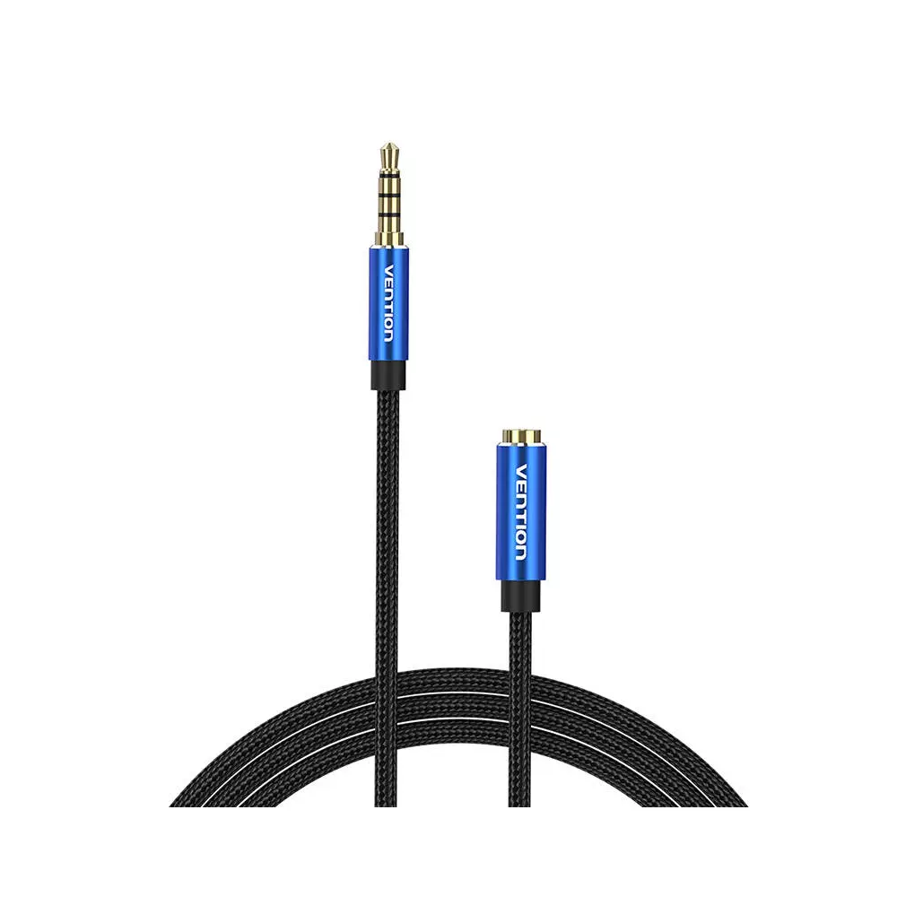 Cable Audio TRRS 3.5mm Male to 3.5mm Female Vention BHCLF 1m Blue
