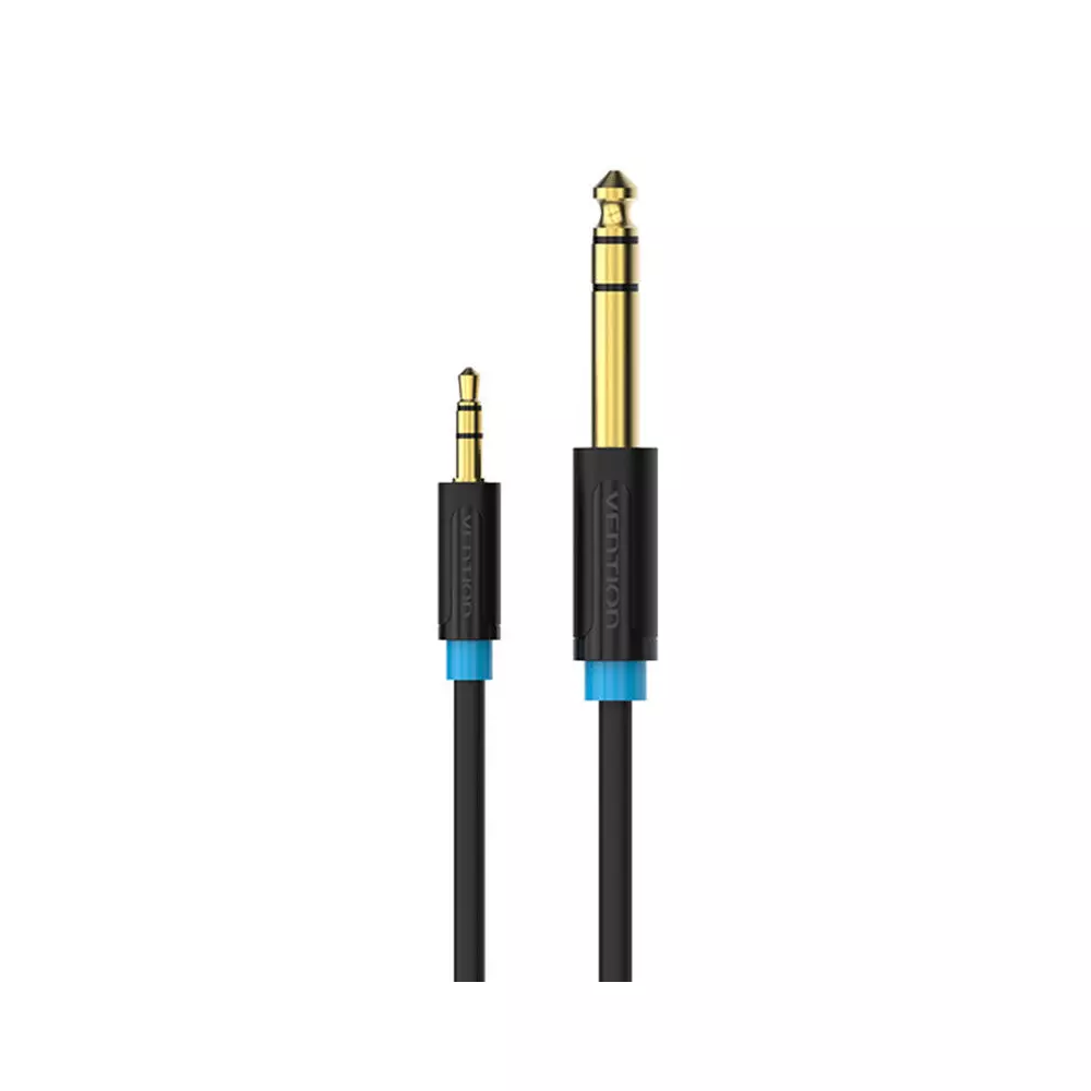 Audio Cable TRS 3.5mm to 6.35mm Vention BABBG 1,5m, Black