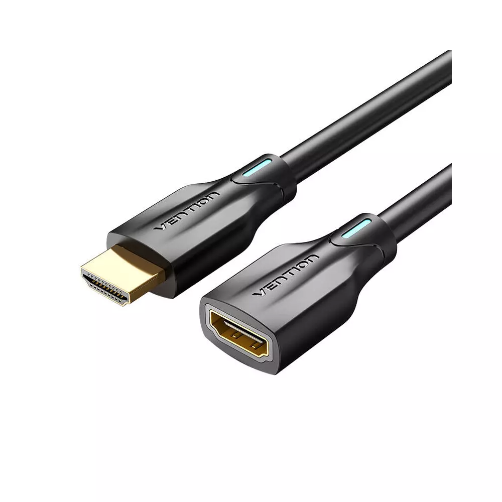 Kabel Przedłużający HDMI 2.1 Vention AHBBG, 1,5m, 8K 60Hz/ 4K 120Hz Czarny