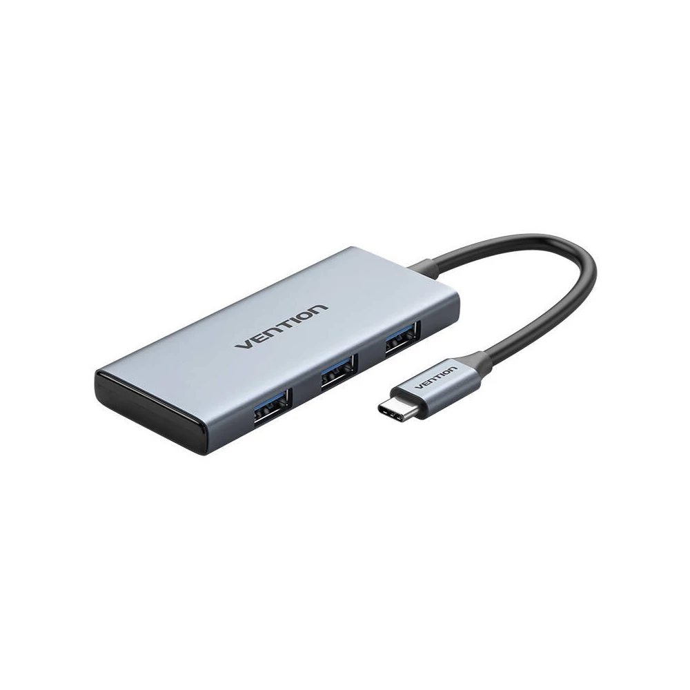 USB-C to HDMI, 3x USB 3.0, SD, TF Hub Vention TOOHB 0.15m Gray