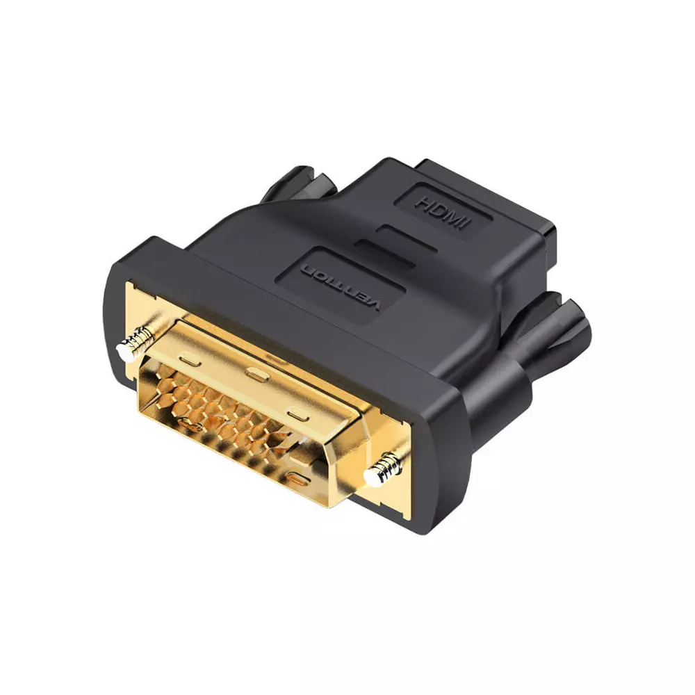 DVI (24+1) Male to HDMI 1.4 Female Adapter Vention ECDB0 1080P 60Hz (black)