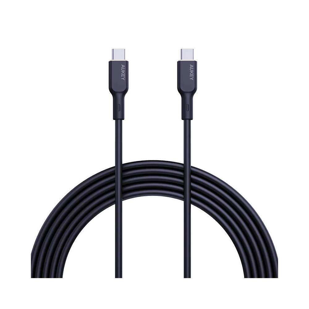 Aukey CB-SCC102 USB-C USB-C kábel 1,8m (fekete)