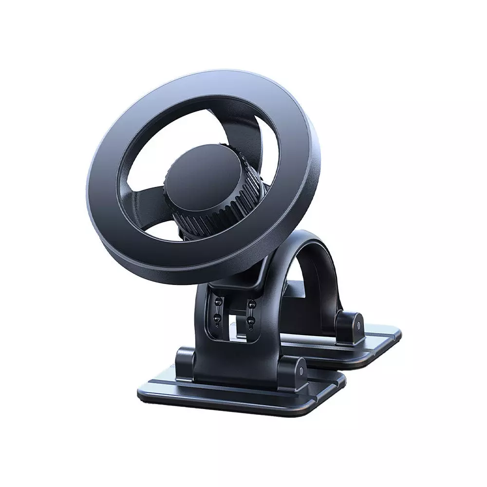 Magnetic holder Lisen, ring, for dashboard (black)
